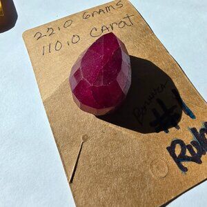 very large display bulk cut ruby